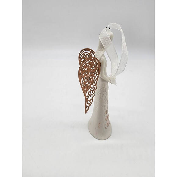 HALLMARK 2013 PORCELAIN & METAL ORNAMENT~CARING ANGEL - Picture 3 of 6